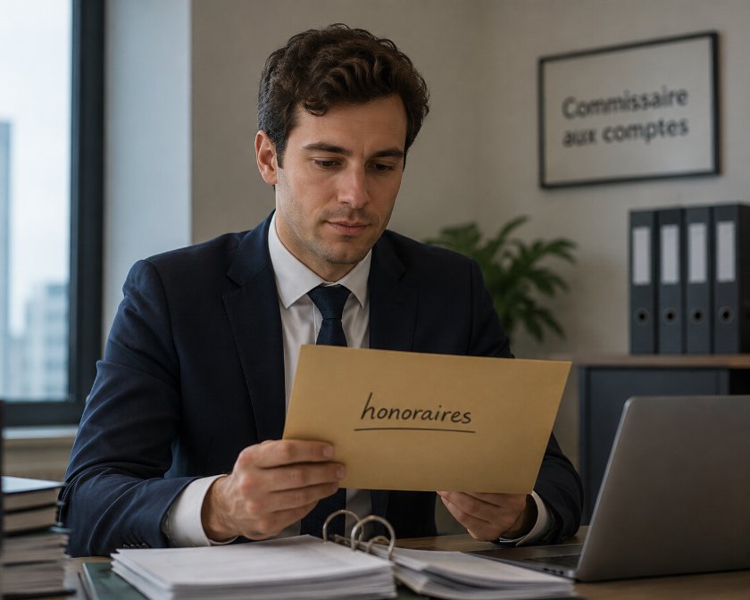 Un commissaire aux comptes qui reçoit ses honoraires