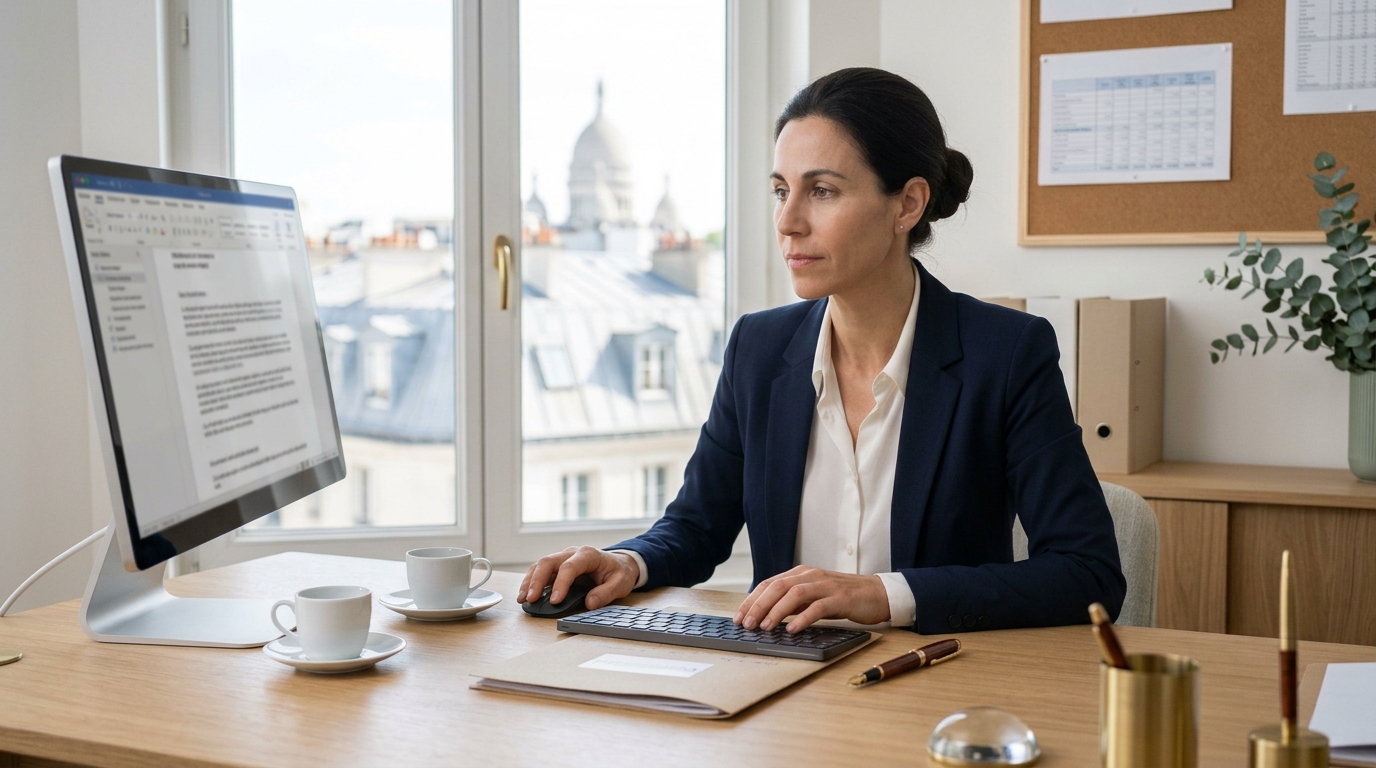Une experte comptable spécialisée en crypto qui rédige un document concernant la fiscalité de la DeFi